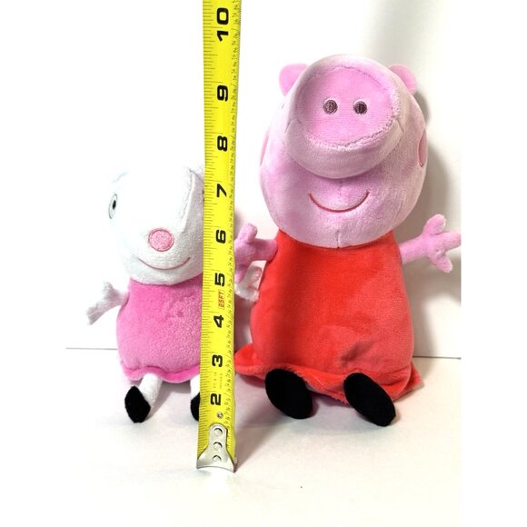 Peppa Pig & Suzy Sheep Plush Stuffed Animal Toys 8" & 10" Kohl's Cares Hasbro - Picture 12 of 12